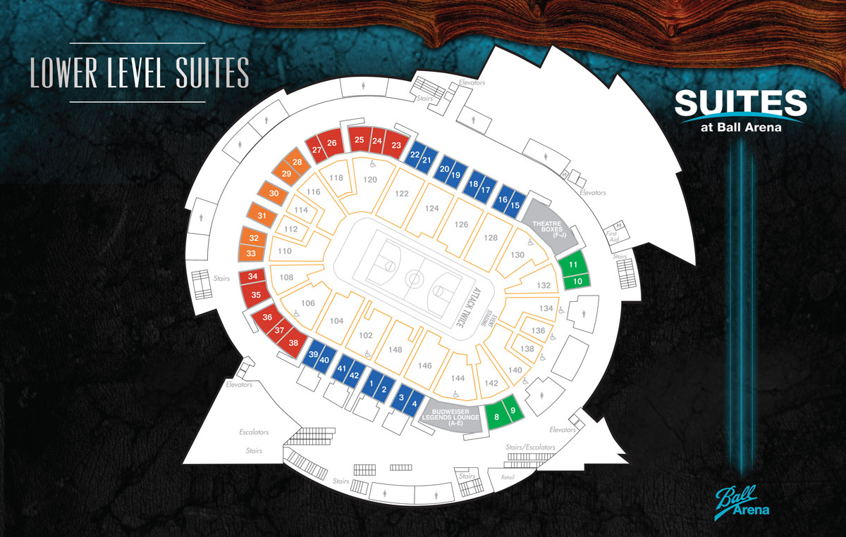 Ball Arena Seating Chart & Map